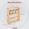 Rev-A-Shelf Maple Veneer, Light Brown, 7.5 in W, 25.25 in H, 21.81 in D, 21.75 in L, Light Brown 449UT-BCSC-7C - alternate 9